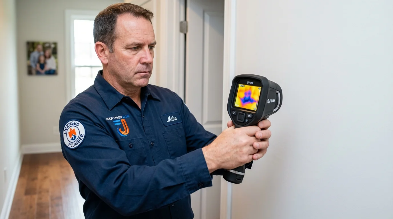Thermal imaging leak detection by Johns Plumbing LLC in Prince Frederick